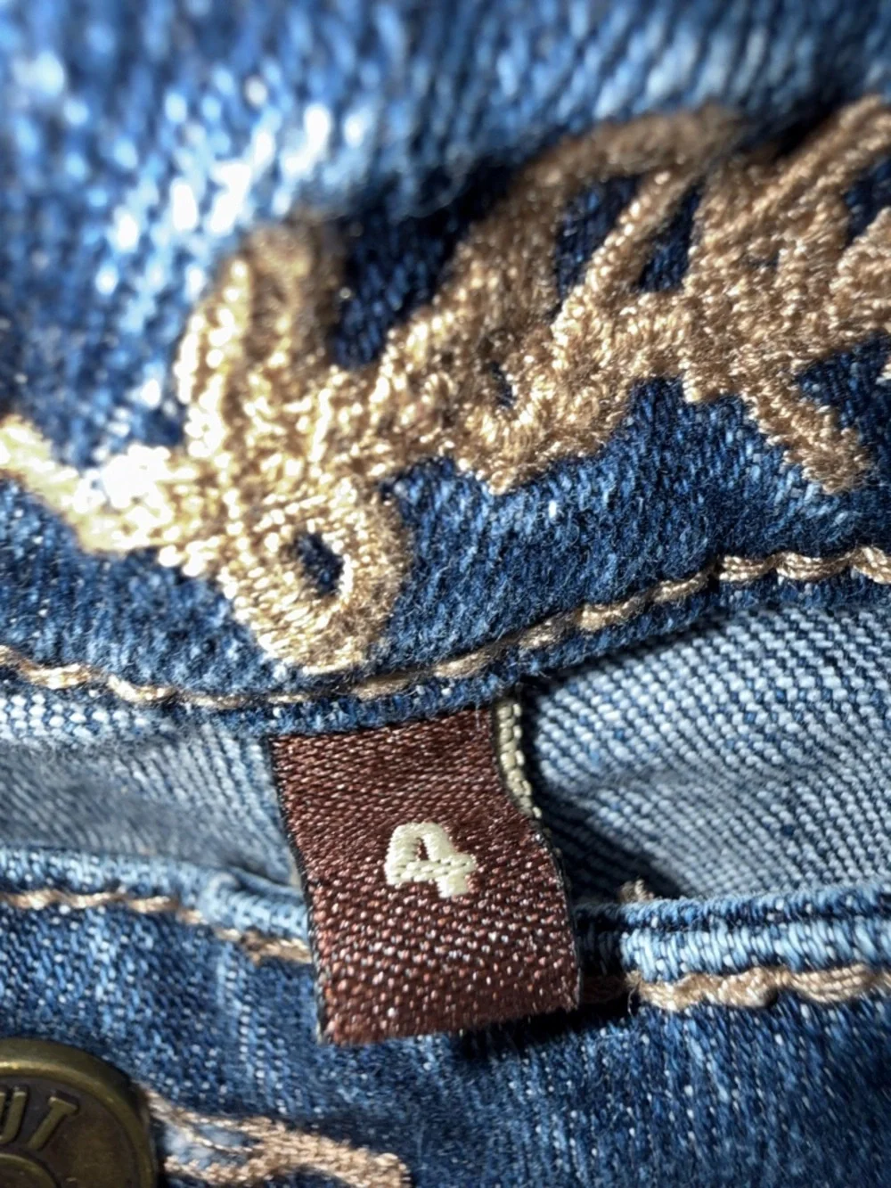Kut from the Kloth Distressed Mid-Rise Dark Blue Denim Shorts
